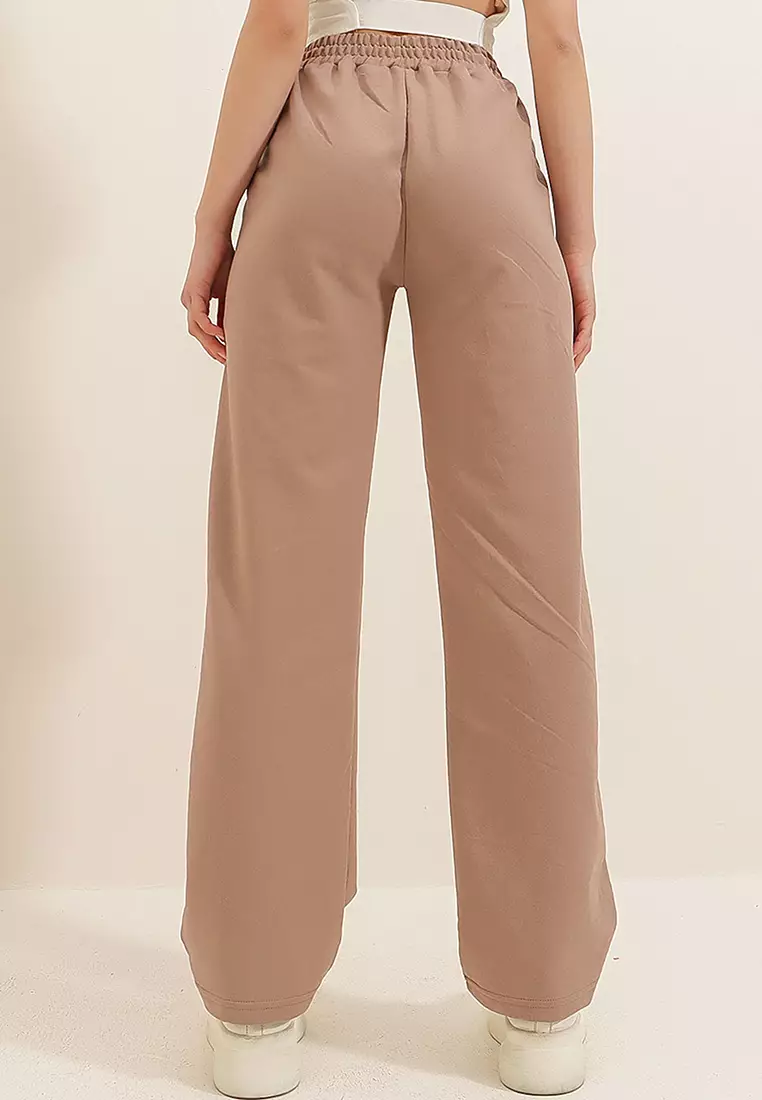 High Waist Elastic Pants
