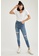 DeFacto blue High Waist Ripped Super Skinny Jeans 99A75AA3EEF6AEGS_1