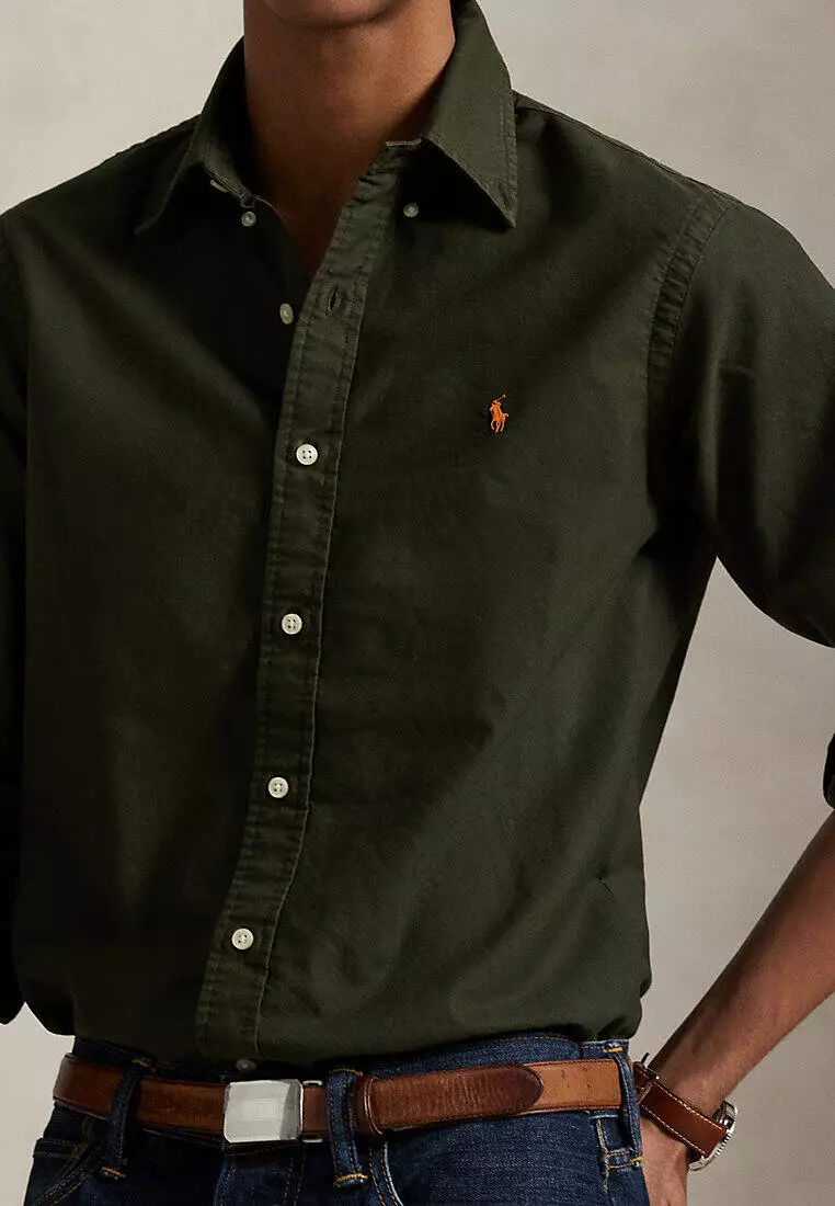 Classic Fit Garment-Dyed Oxford Shirt