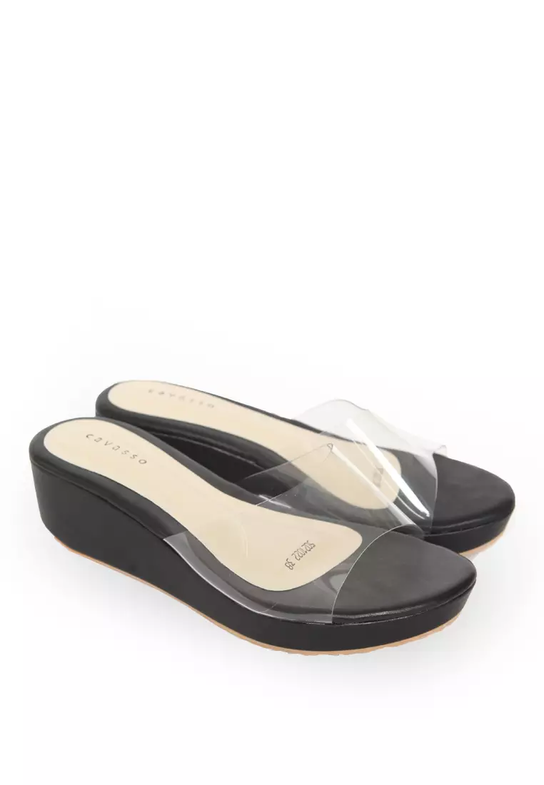 Cavasso Sonya Wedges Black