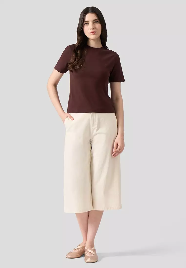 Interlock T-Shirt With Side Slit