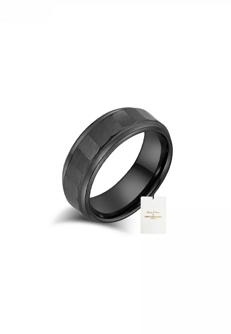 Textured Tungsten Carbide Ring JW QF-038