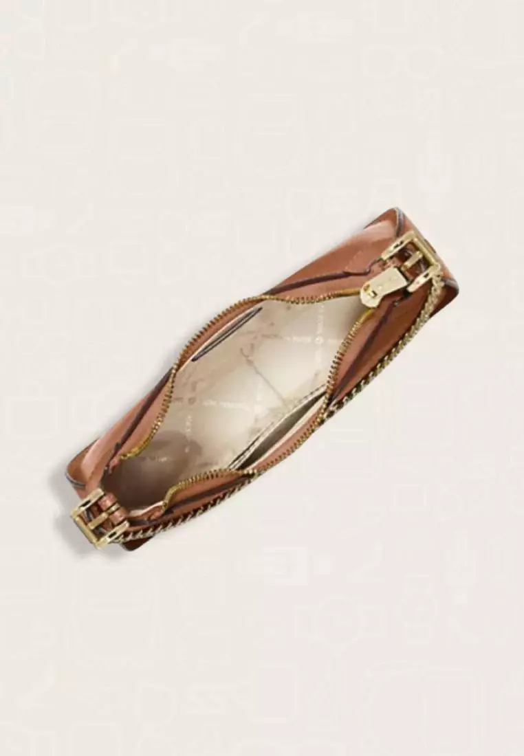 Michael Kors Wilma Small Leather Crossbody Bag Luggage