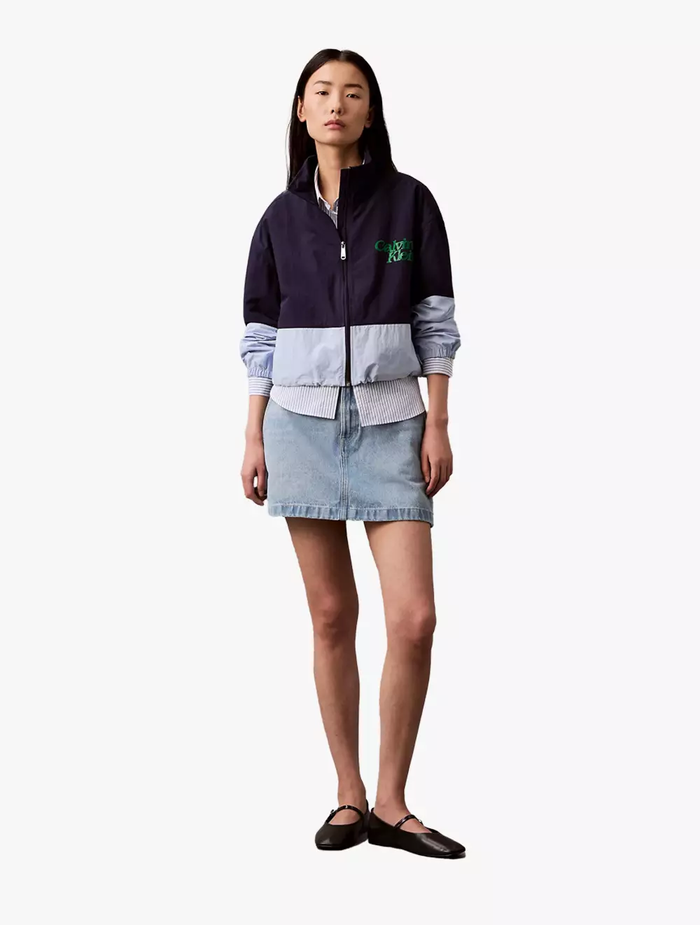 Calvin Klein - Colorblock Nylon Zip Jacket