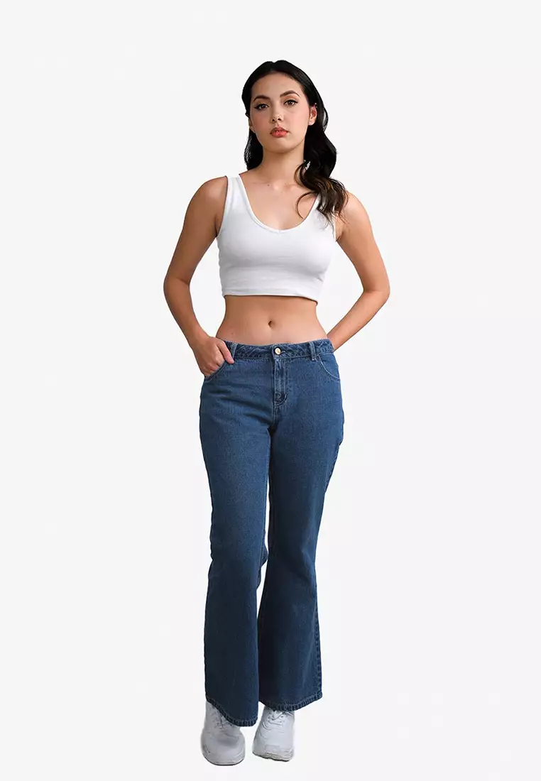 Buy JUST G Teens Low-Rise Flared Jeans 2024 Online