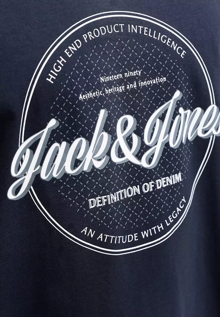 Short Sleeve Denim Crew Neck Tee