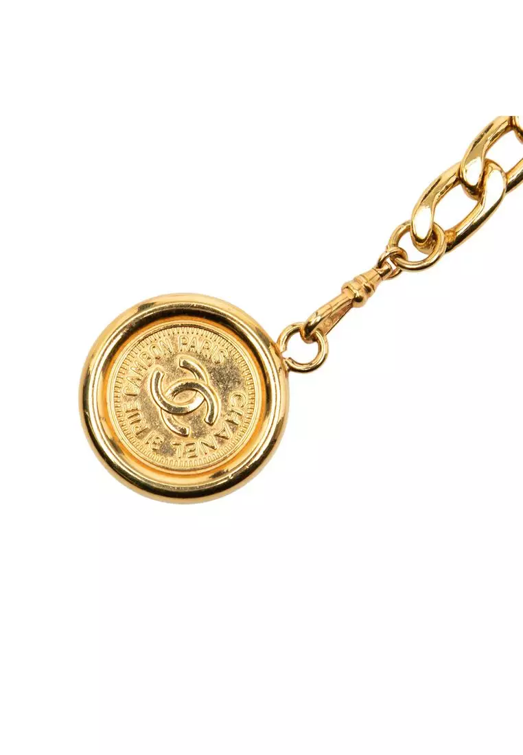Pre-Loved Chanel Gold Plated Medallion Rue Cambon Chain Belt