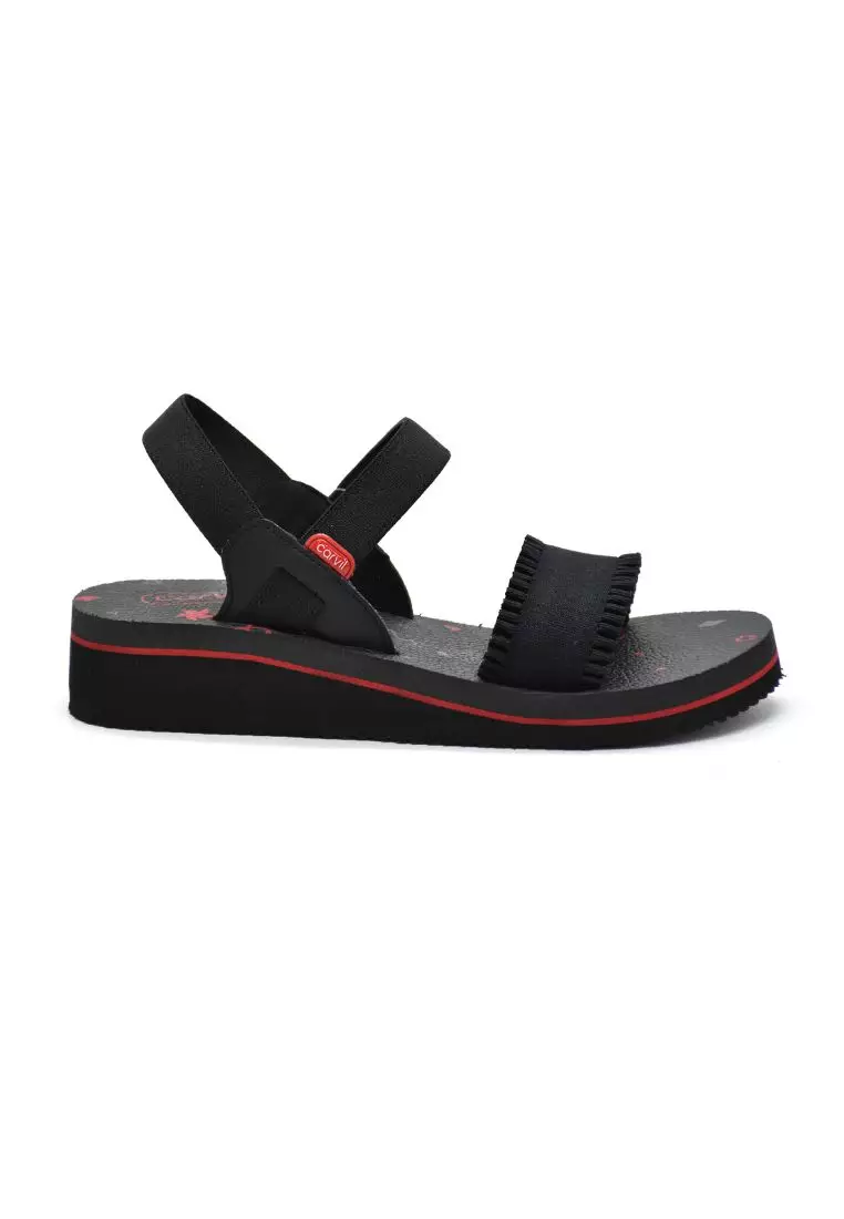 Carvil Sandal Wanita Melista-TB Black/Grey