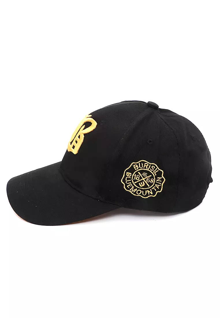 Drsh Topi Baseball Unisex Casual Resizable Strap Comfortable Material Cotton ORIGINAL - Black Gold