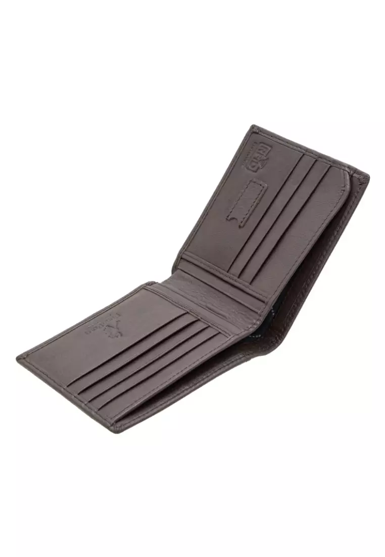 Men's Grain Leather RFID Minimalist Slim Bifold Big Wallet EWB 40363