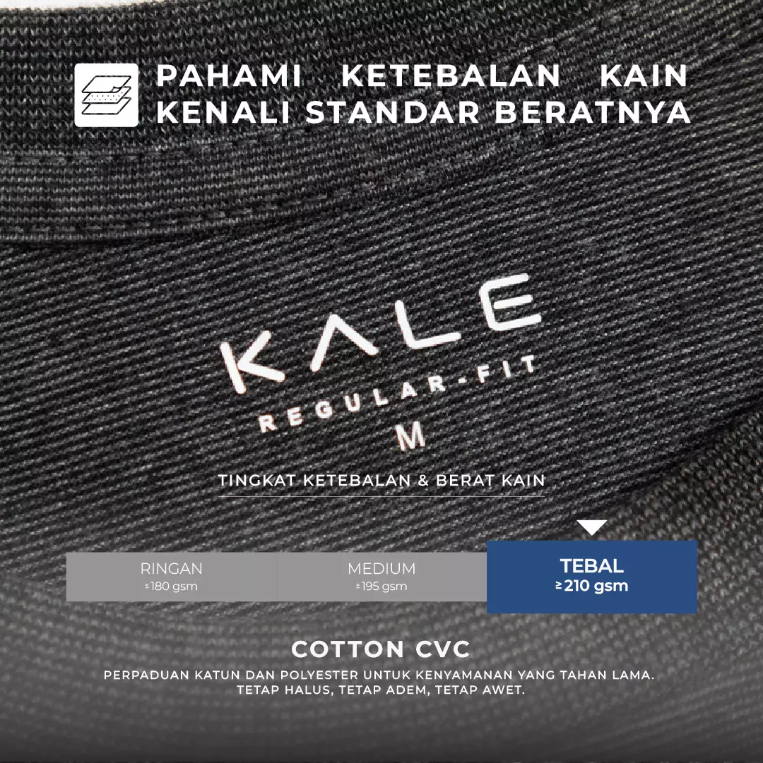 KALE ARTHUR REGULER BLACK T-shirt Reguler Cotton Viscose Asian Fit Warna