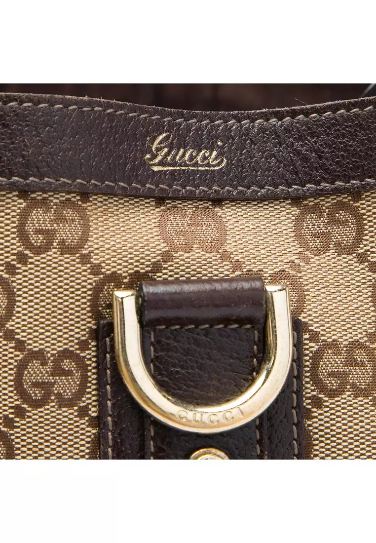Pre-Loved Gucci Gg Canvas Abbey D Ring Tote