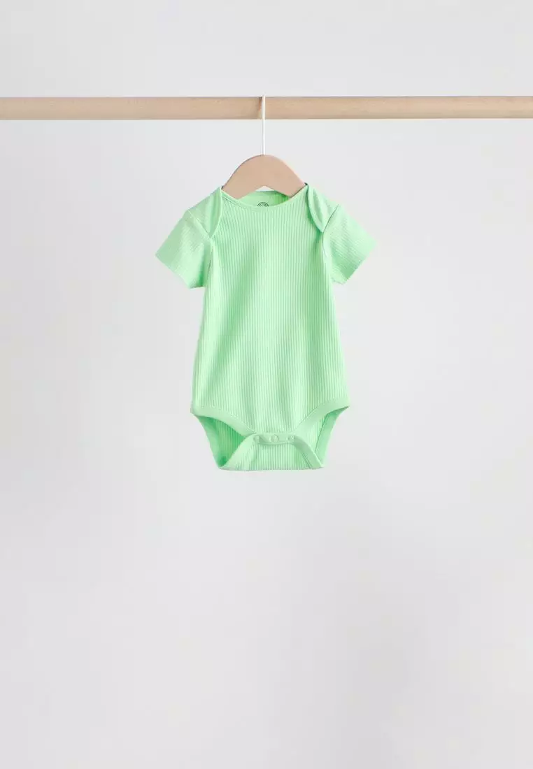 Short Sleeve Baby Bodysuits 5 Pack