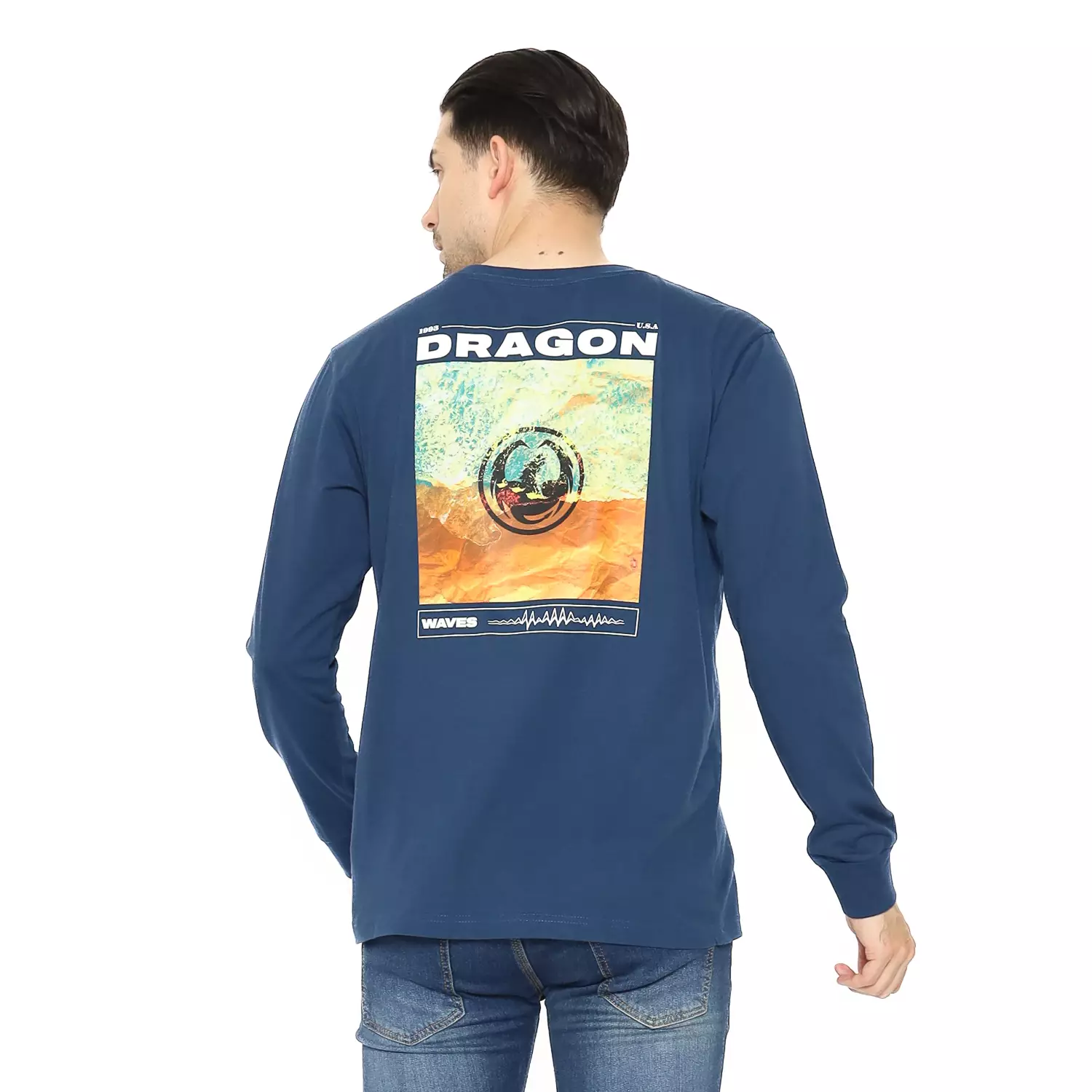 Dragon Kaos Lengan Panjang Pria Dutch Long Men Tee Planet Surf