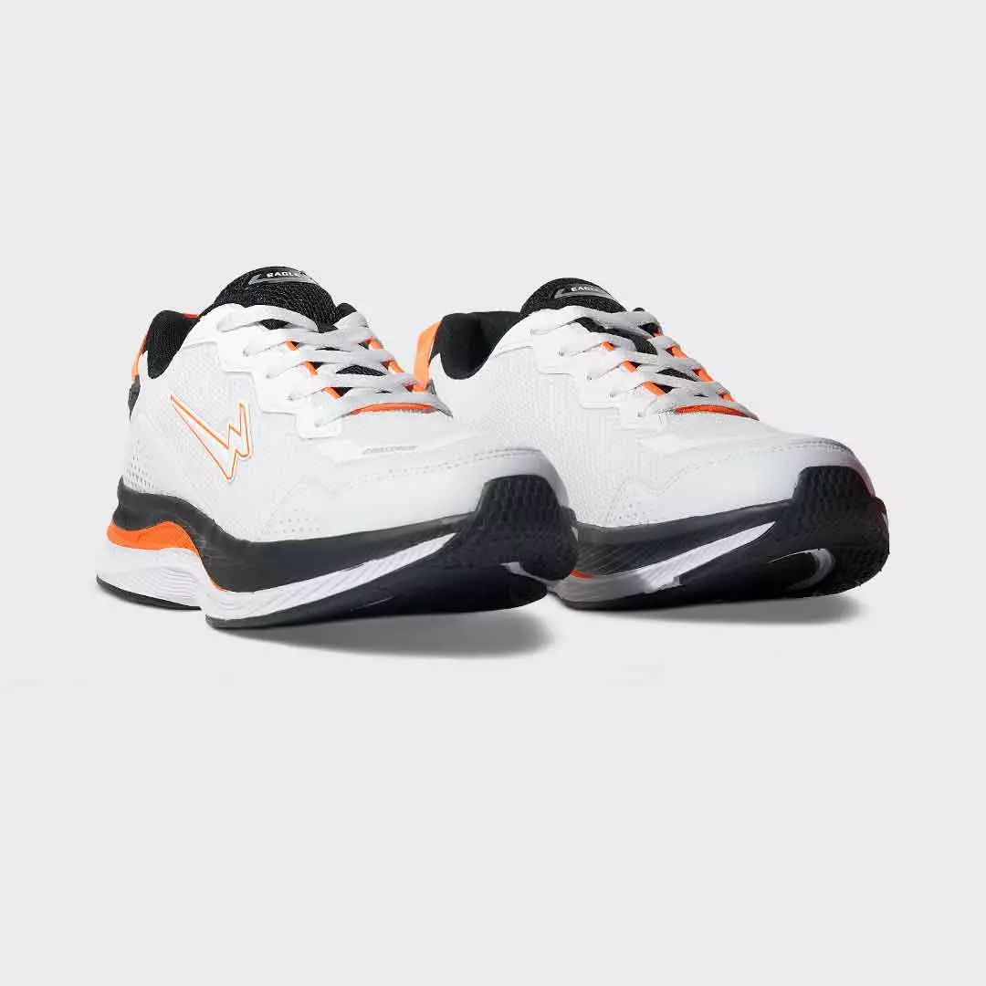 Eagle Sepatu Sneakers Lifestyle Crossrun - Lifestyle Sneakers Shoes - PUTIH/HITAM