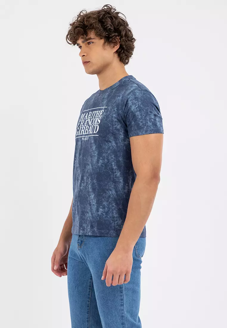 Men's OG Denim Print Logo Tee