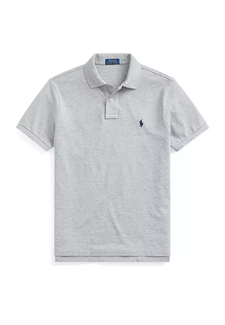 Gray polo shirt ralph lauren cheap