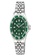 Gevril silver Gevril Men's Wall Street Green Emerald Dial, Green Ceramic Bezel Stainless Steel Bracelet 60FB4ACAE74461GS_1