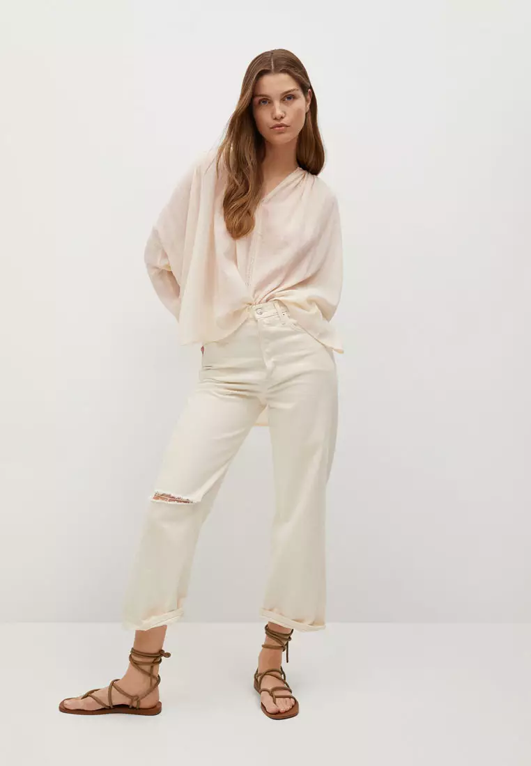 Textured Cotton Blouse