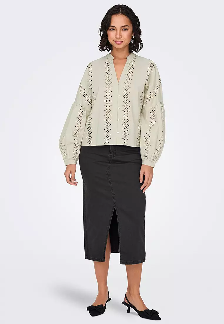 Nelly Long Sleeves Button Top