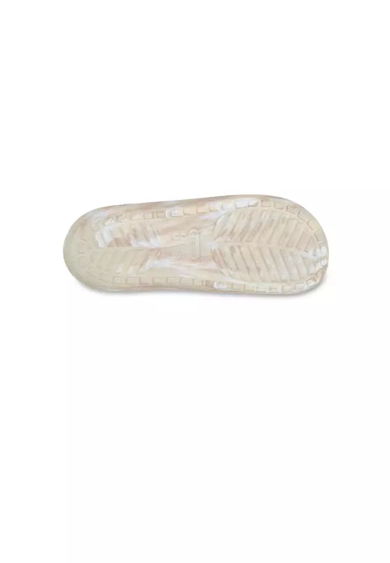Classic Marbled Slide 2 in Bone Multi
