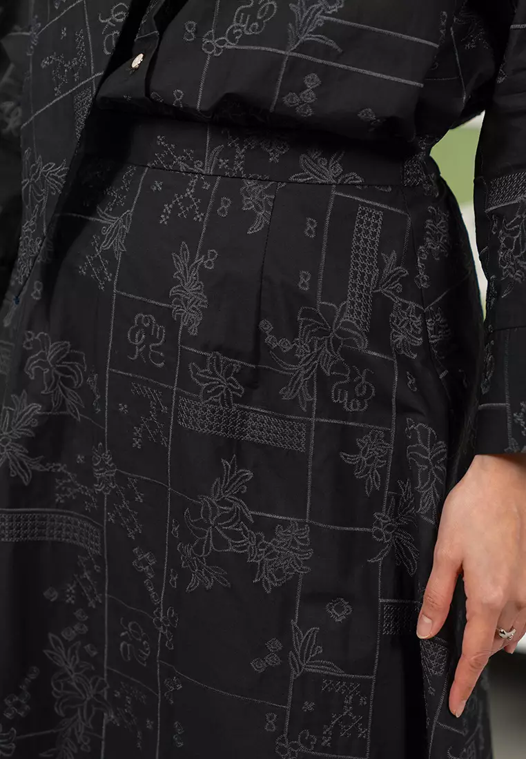 Kami Genna A Line Skirt Black