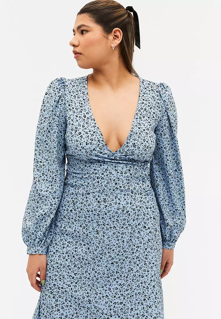 Buy Monki Long Sleeves V-Neck Dress 2024 Online | ZALORA Philippines