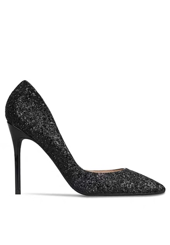 Twenty Eight Shoes black 10CM Sequins Wedding High Heels D06-l 002C7SH7363C1EGS_1