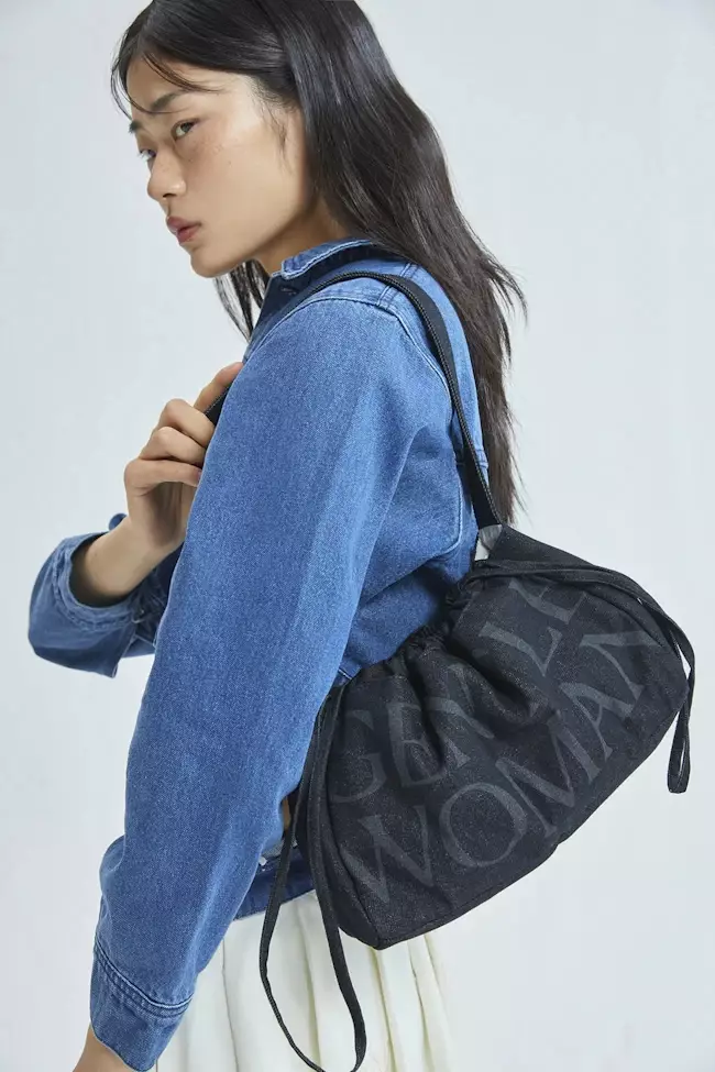GW Denim Dumpling Bag - Paris Midnight