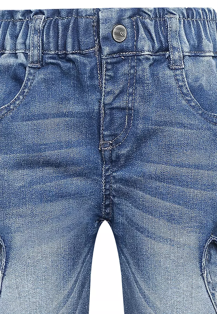 Qna Girl Qulaibah Celana Panjang Denim Anak Biru