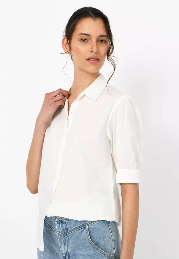 Darla 3/4 Length Sleeve Collared Shirt