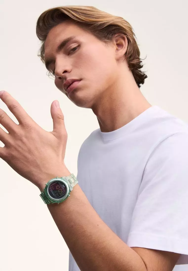 Retro Digital 42mm Light Green - Unisex Watch for women and men Digital movement watch DW Official Authentic Original