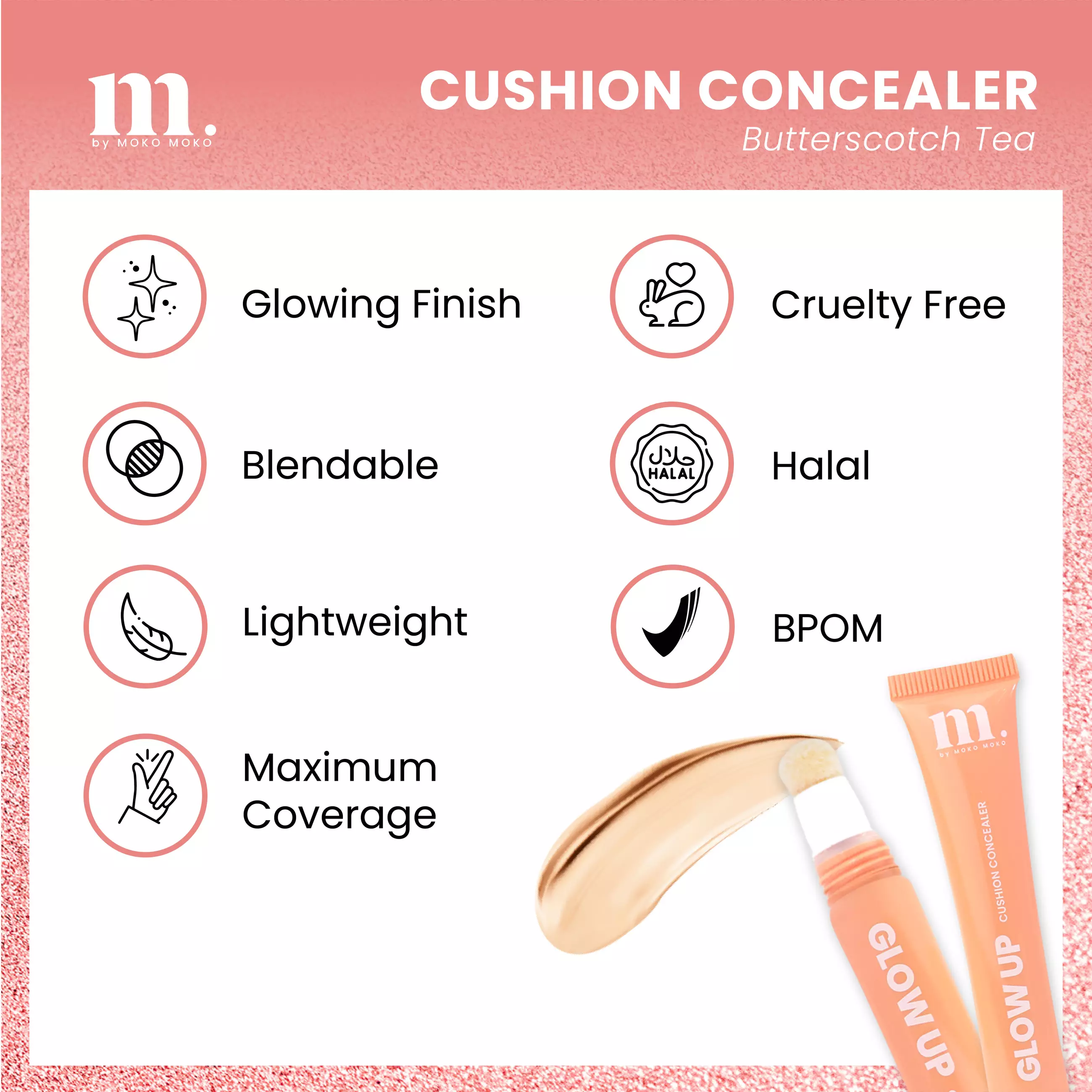 Moko Moko Glow Up Cushion Concealer - Butterscotch Tea
