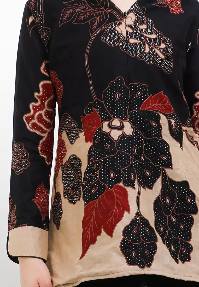 Blouse Batik Mandevilla Item Premium Slimfit Elegant