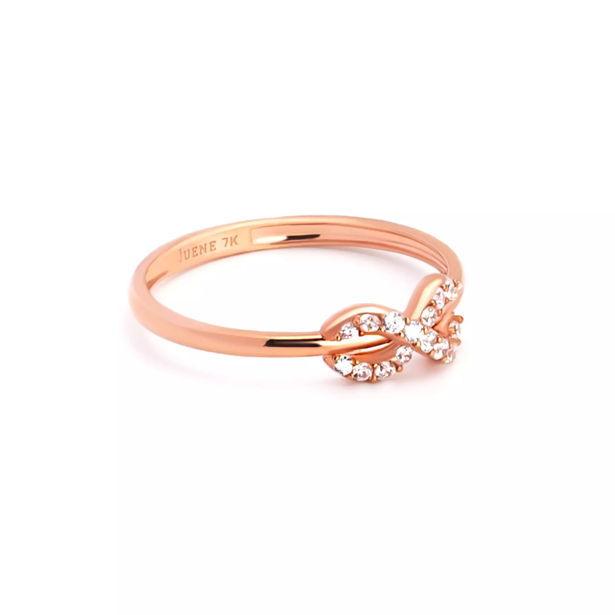 Cincin Emas 7K - To Infinity Gold Ring - Eternal Collection - Juene Jewelry
