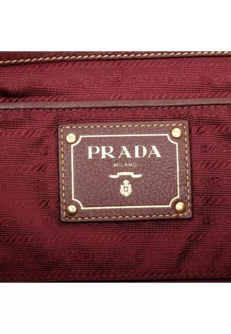 Pre-Loved Prada Tessuto Canapa Logo Tote
