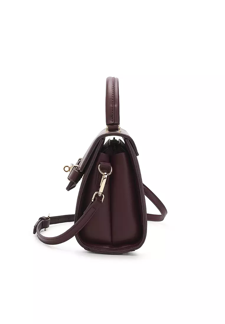 Women's Top Handle Bag / Sling Bag / Crossbody Bag / Shoulder Bag (Tas Tangan Wanita / Tas Selempang Wanita / Tas Bahu Wanita) - Merah