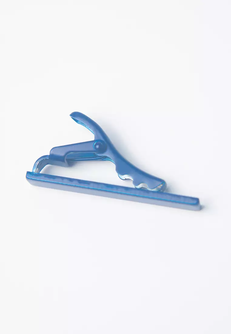 BLUE SLIM PIN JEPIT DASI PIN TIE SLIM REGULAR TIE CLASP KLIP DASI