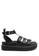 London Rag black Sandal Gladiator Platform berwarna Hitam 0037FSH071D9E5GS_1