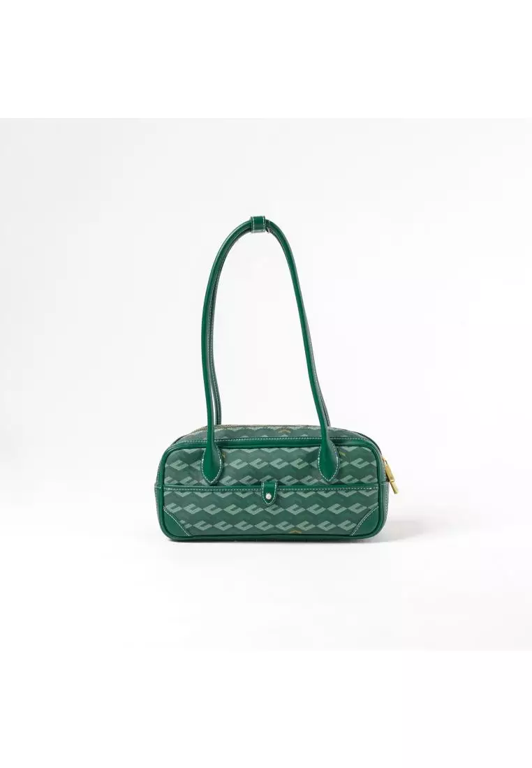 Tas CHRISTY NG MARCELO MONOGRAM PATTERN GREEN SHOULDER BAG 100% ORIGINAL