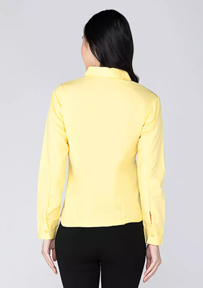Della Long Sleeve Office Blouse