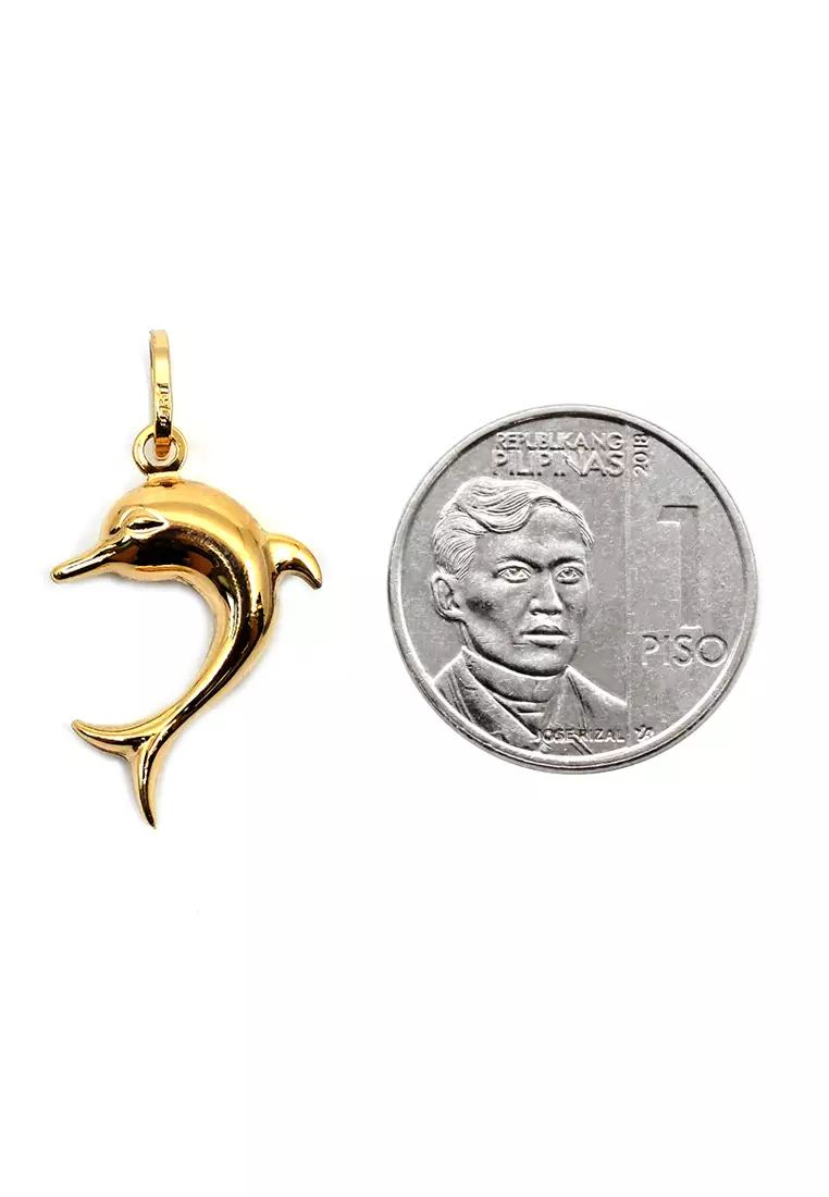 18K Italian Made Yellow Gold Pendant