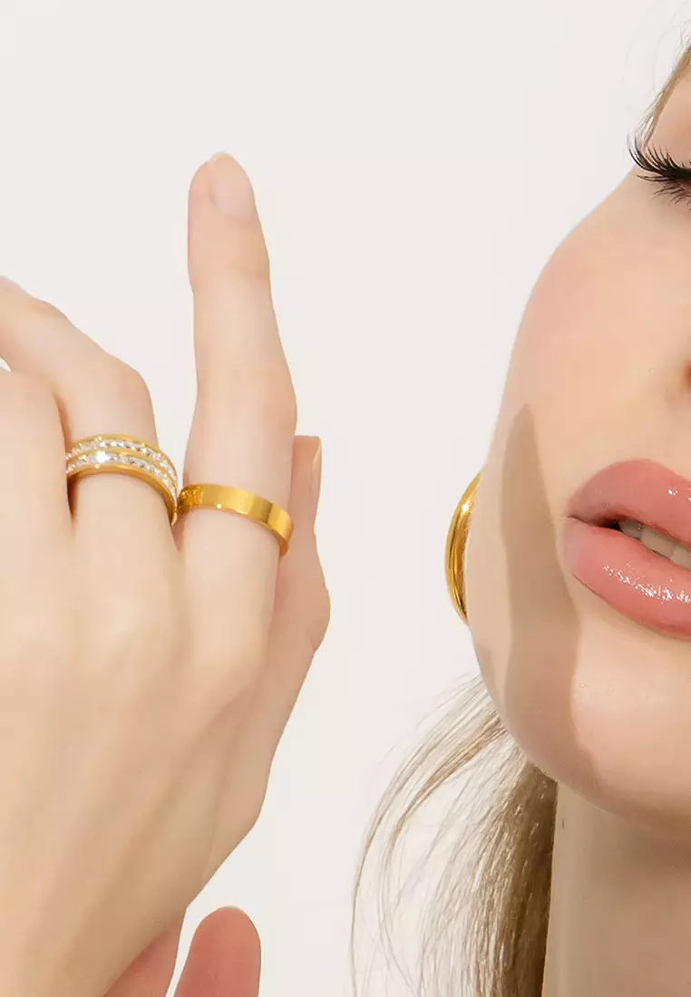 Elysian Band Gold Layered Ring