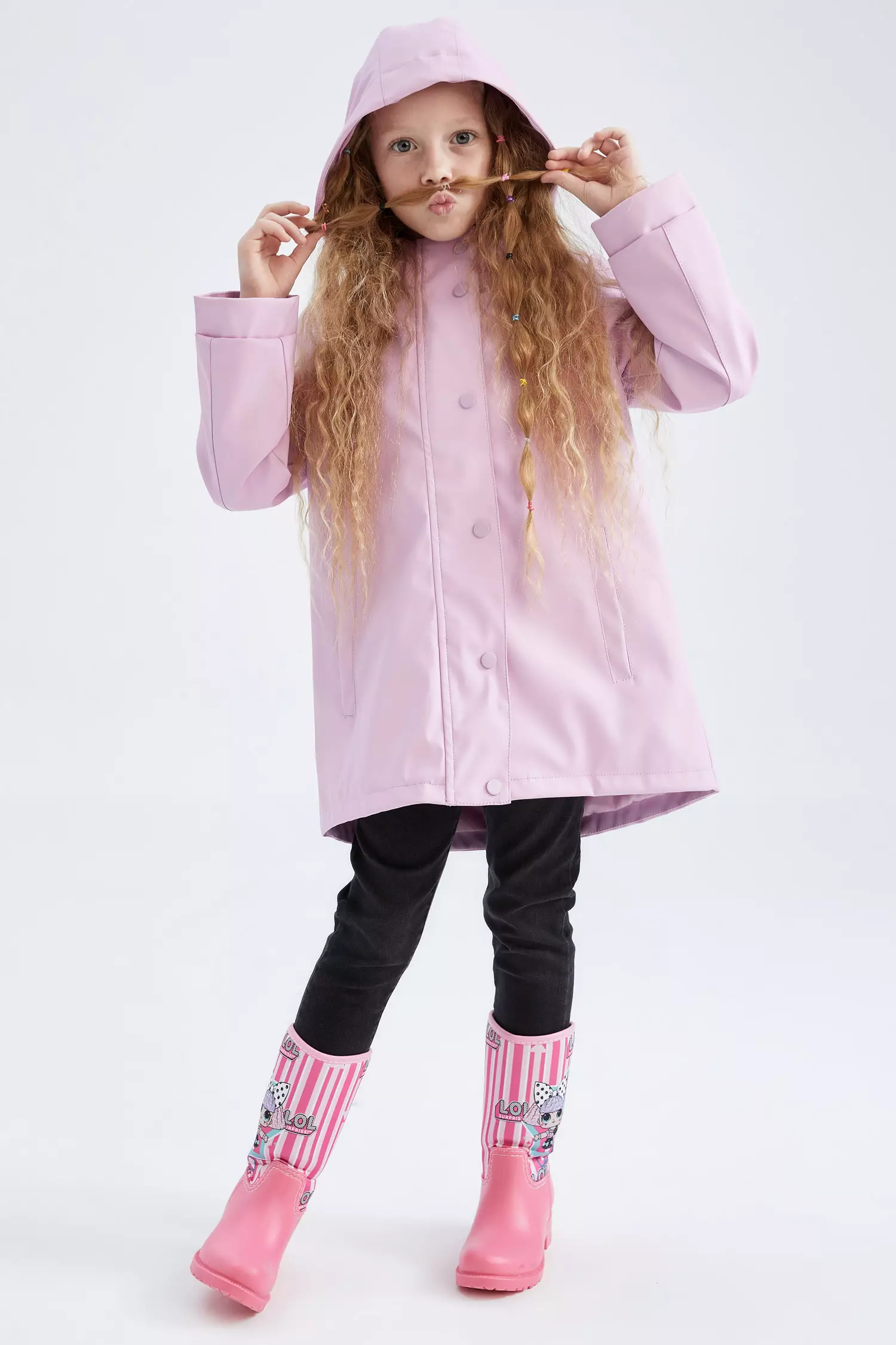 Children's raincoats and matching on sale boots