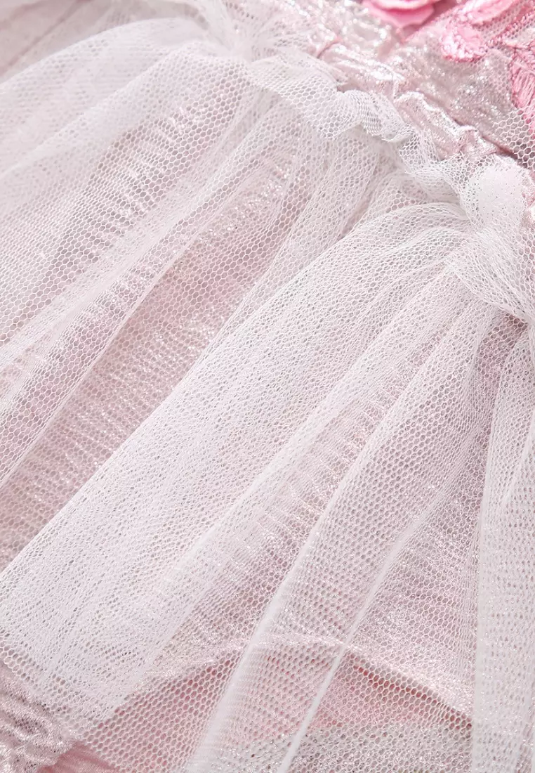 Fiona Tutu Playsuit - Pink