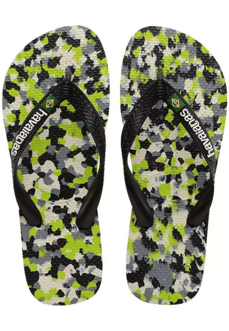 OO  Havaianas Havaianas Unisex Top Basic Thongs Sandals Lemon Green