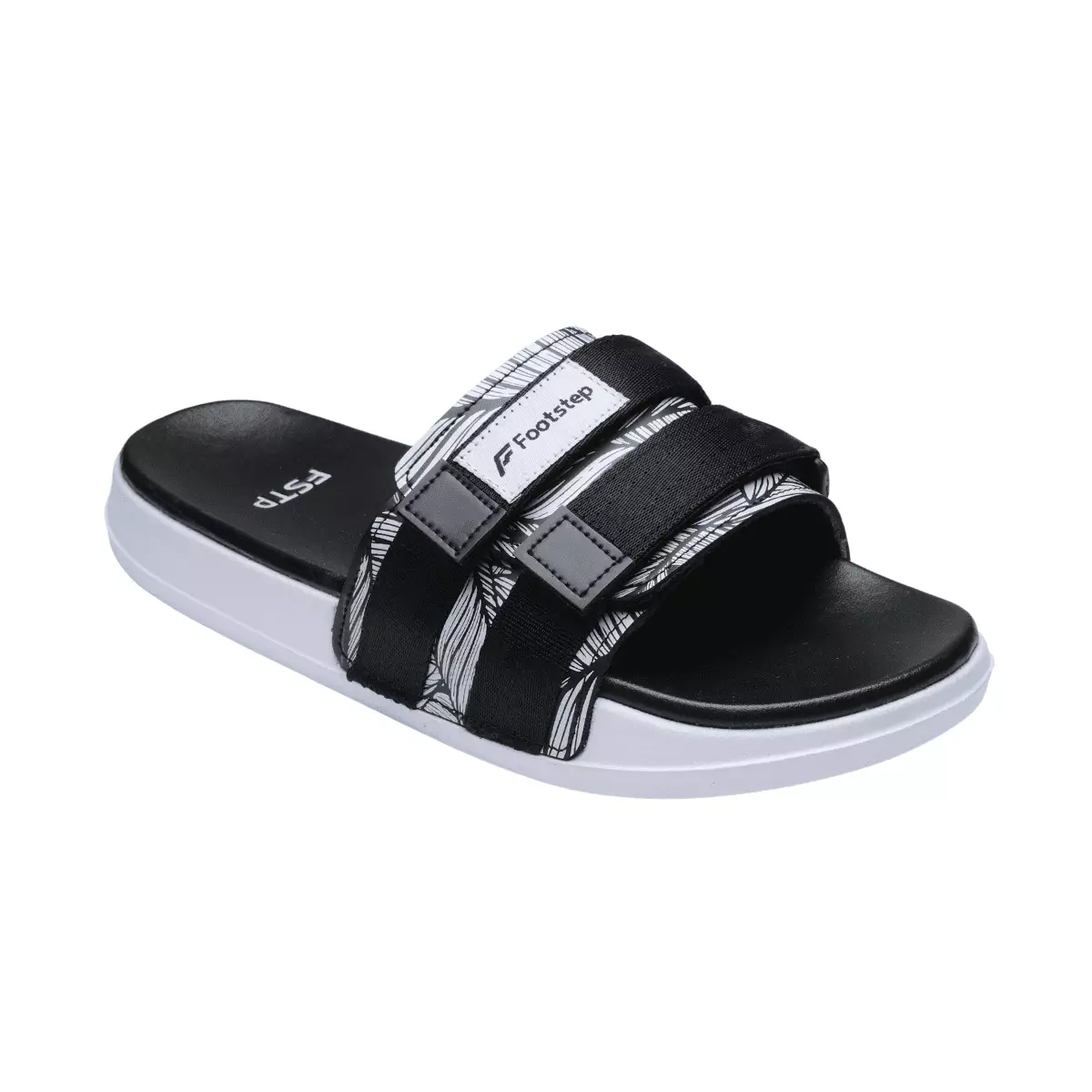 Footstep Footwear Sandal Pria Slide Nifty Black Grey Original Sandal