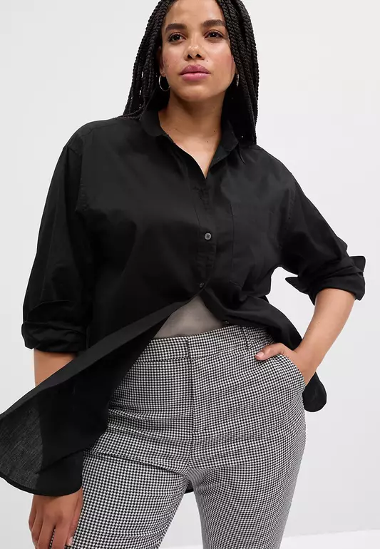 Oversized Poplin Tunic Shirt