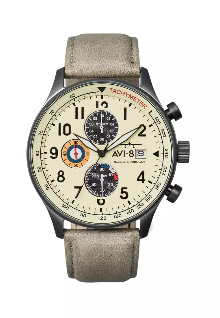 Buy AVI 8 AVI 8 Men s 43.5mm Hawker Hurricane Classic Chronograph