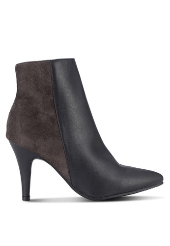 Dual Textured High Ankle Booties